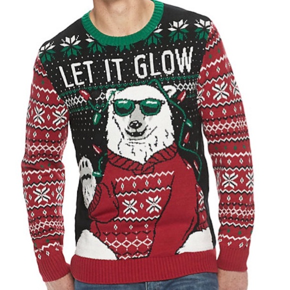 Ugly Christmas Sweater Other - UGLY CHRISTMAS SWEATER | Polar Bear “Let It Glow”